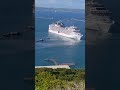 The brand new  cruise ship Msc Virtuosa leaving Portland harbour ,dorset today  27-5-21