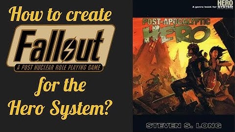 ☢️ Build a Fallout Character ⚙️ Hero System 6E | Post-Apocalyptic Hero 🧟 | Hero System Plus