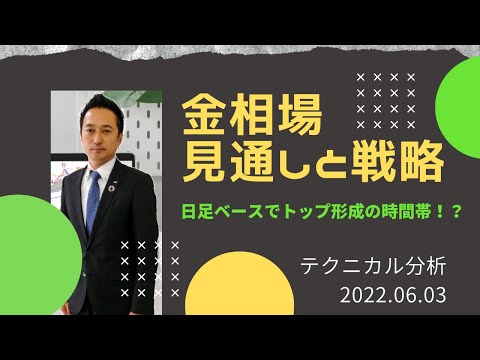 【金先物・金相場】日足ベースでトップ形成の時間帯！？　テクニカル分析でみた見通しと戦略　6月3日（金）