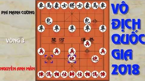 Giải vô địch cờ tướng quốc gia 2018, vòng 3 - Nguyễn Anh Mẫn VS Phí Mạnh Cường