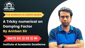 GATE || Control System || A Tricky numerical on Damping Factor