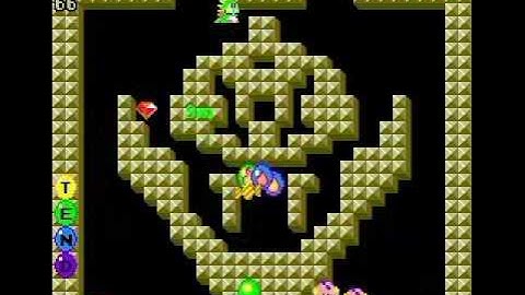 Bubble Bobble level guide -- round 66 -- www.adamdawes.com