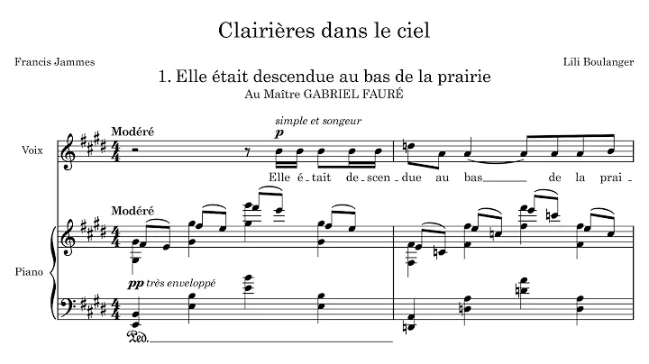 Lili Boulanger - Clairires dans le ciel (1914)