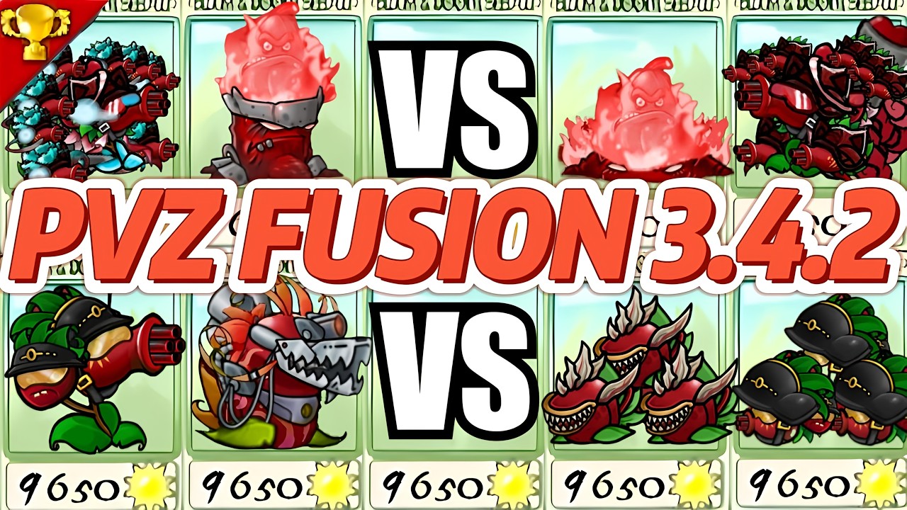 PVZ 1 Fusion 3.4.2 Challenge! Cherry family VS little cherry family-Who Will Win?#pvzfusion