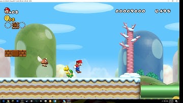 NSMBW Custom Level Snowy Slopes Preview #1