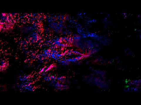 🎬 4K Screensaver – Cosmic Reflections in Red and Blue Neon | (No Audio)