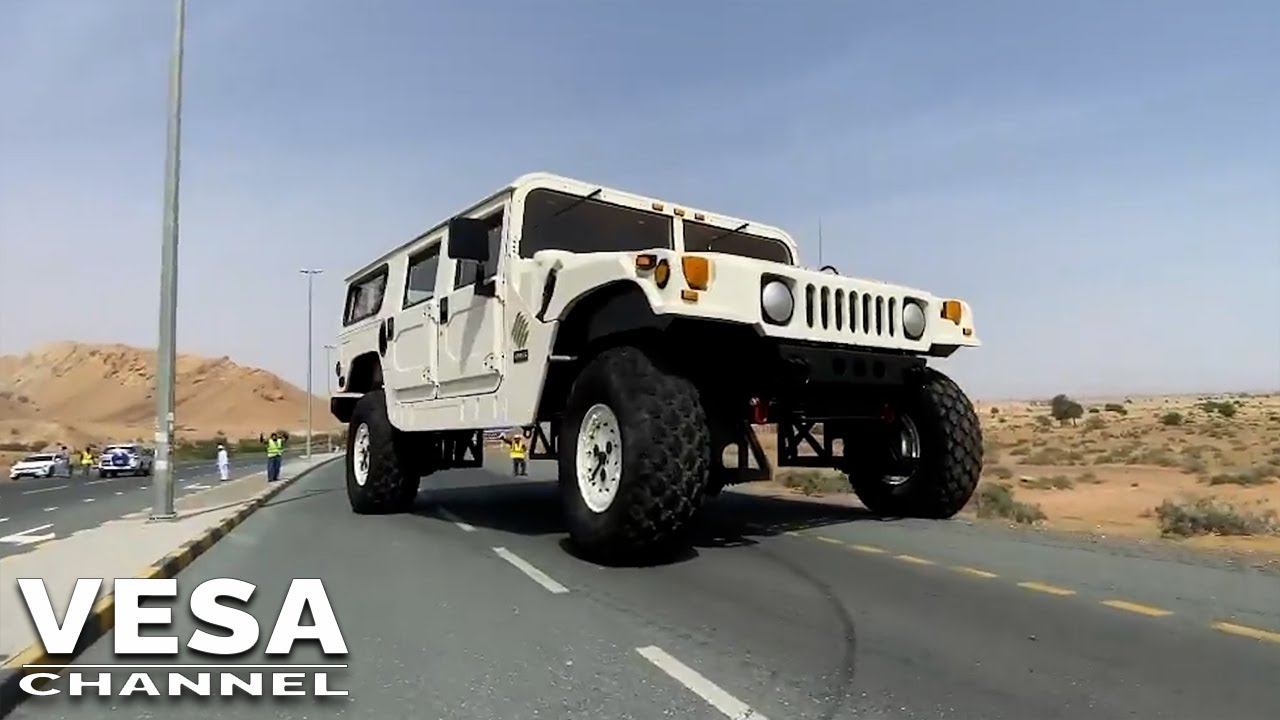 Car Mad Sheikh Creates 6.6M-High, 14M-Long Fully Driveable Hummer With A Two Storey Interior