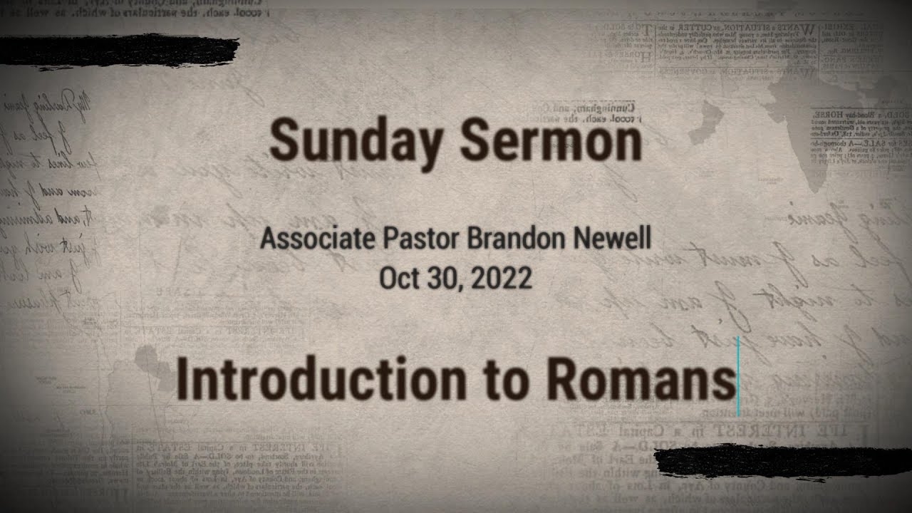 Introduction to romans youtube