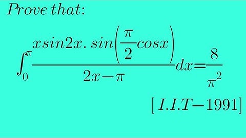 IIT 1991 | definite integral class 12 math | advanced integration techniques |