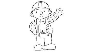 Learn to Draw The Bob The Builder | Bob The Builder Drawing Pages