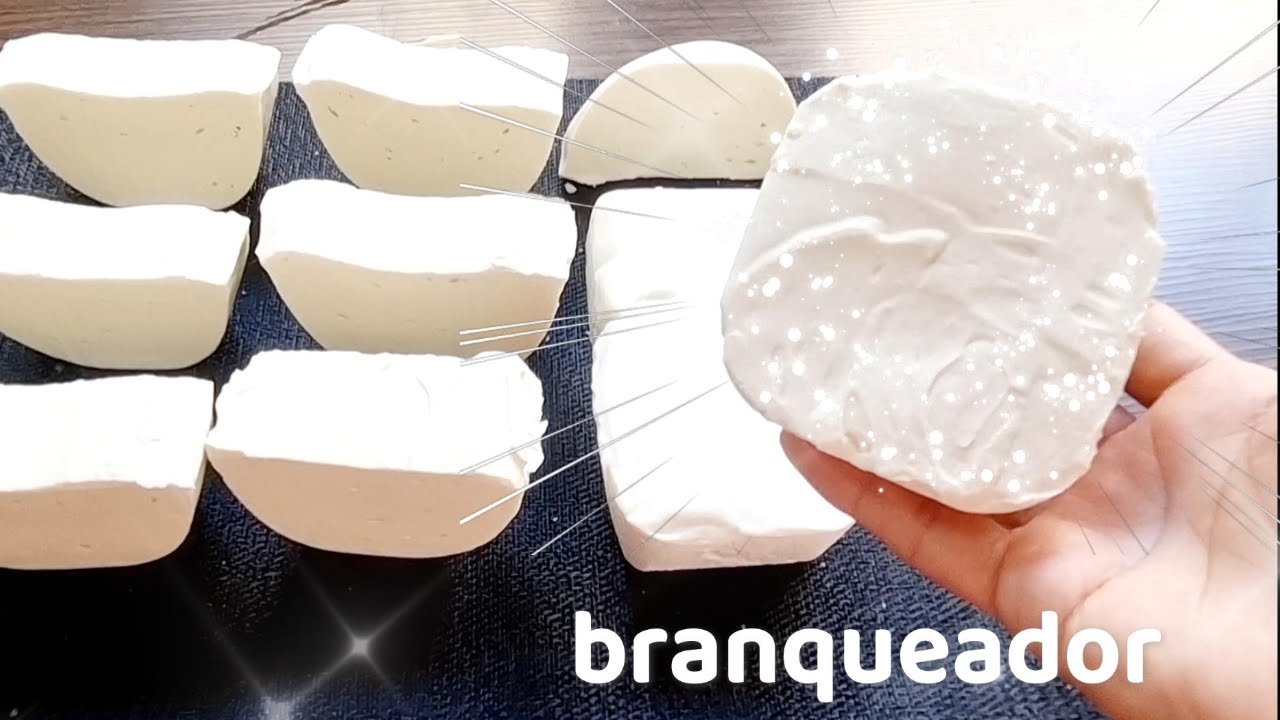 SABÃO CASEIRO COM AGUA OXIGENADA E BICARBONATO