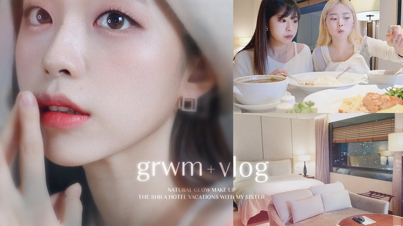 (SUB) 동생이랑 신라호텔 호캉스 가는 날..💙 GRWM & VLOG (with 나인위시스) Hotel staycation with my sister! GRWM & VLOG