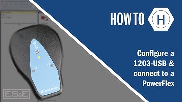 Configureer een 1203-USB en maak verbinding met een PowerFlex