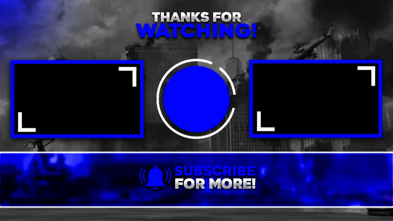 FREE END SCREEN TEMPLATE DOWNLOAD HD OUTRO - YT Grow