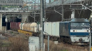 1094レ 新A102仕業　EF210-162（旧塗装）＋赤コキ3両＋コキ17両東所沢駅1番線通過！