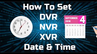 How To Set Dahua DVR / XVR / NVR Date & Time | Easy to fix | @techwork247