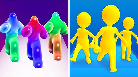 Blob Runner 3d Vs Join Clash 3d 🟢🟠🟤Walkthrough Android iOS Gameplay GDarae53