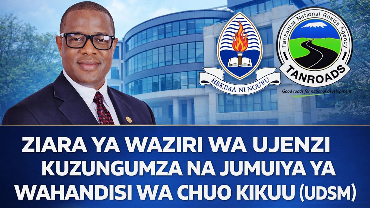 ZIARA YA WAZIRI WA UJENZI KUZUNGUMZA NA JUMUIYA YA WAHANDISI WA CHUO KIKUU (UDSM)