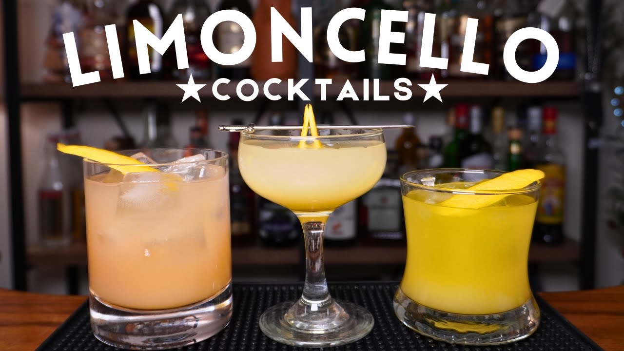 3x LIMONCELLO Cocktails ★ With Homemade Limoncello