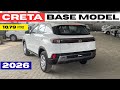 Hyundai Creta Base Model 2026 Detailed Review ✅ Creta E 2026 Price &amp; Features