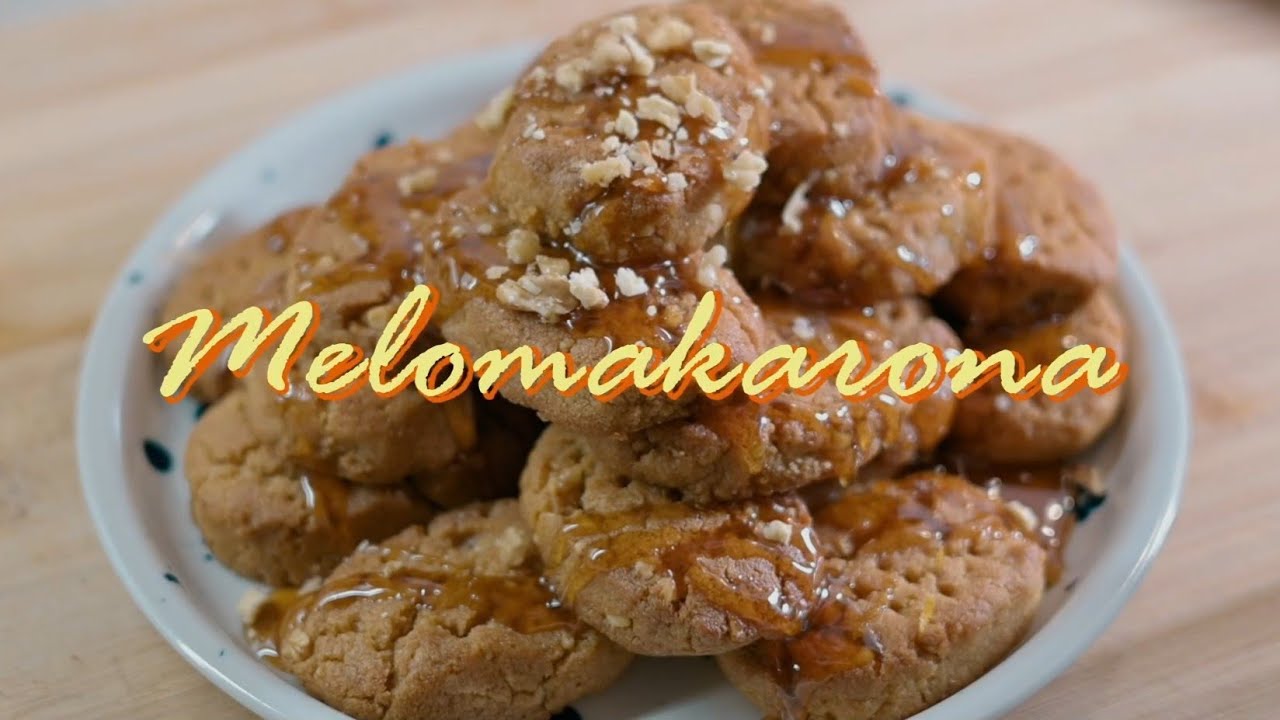 Greek honey cookies (melomakarona)