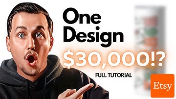 One Simple Design = 1,000 Etsy Sales in 30 Days (Full Tutorial)
