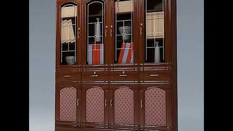 3D Model of Breakfront Cabinet Review