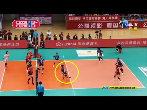 วอลเลย์บอลไทย ใช้เท้า ฟุตเซฟ Volleyball Foot Save by Thailand players