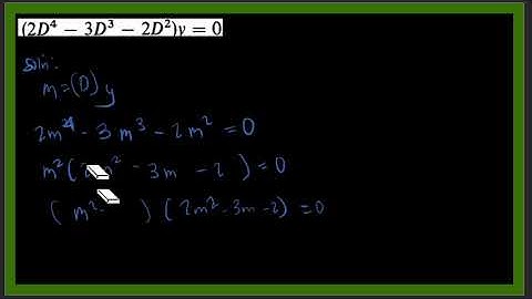 Auxiliary Equation with Repeated Roots Example 2