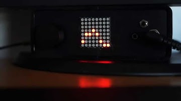 Arduino 8x8 matrix Spectrum Analyzer with Headphone Amplfier V2