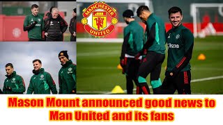 Good news for Man United | Mason Mount returns to training | Diogo Dalot | Anthony