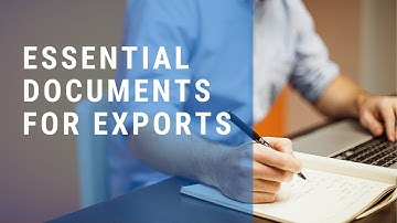 S.# 61 Which documents are Essential for Exports, invoice, #documentation, packing list