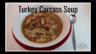 In this video, denise of and that with jordan shows how to make the
best turkey carcass soup. use leftover easy noodle...