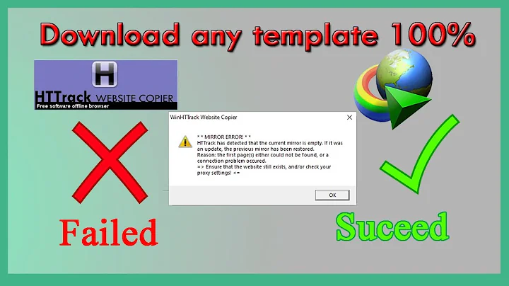 Httrack Mirror empty problem alternative | Use IDM Grabber  To download Templates [Free 100%]