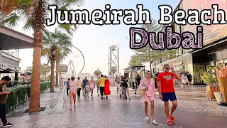 Dubai 🇦🇪 JBR  | Jumeirah Beach | The Most Popular Beach in Dubai [ 4K ] Walking Tour
