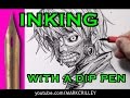 Inking with a Dip Pen: Ken Kaneki ( + NEW BOOK REVEAL!)