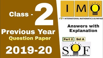 IMO, Class 2, 2019 test paper, Mathmatics Olympiad
