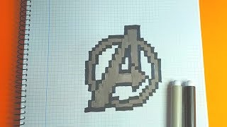 Como Dibujar a LOS VENGADORES | AVENGERS Pixel Art Tutorial