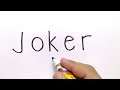 How to Draw JOKER! Drawing of Heath Ledger as JOKER. Easy ...