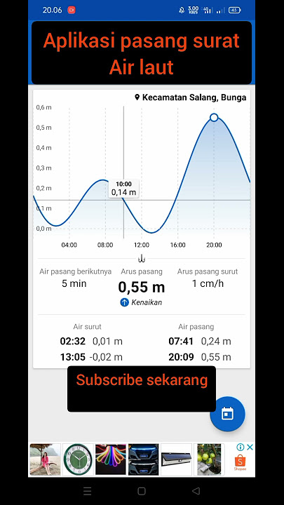 aplikasi pasang surut air laut #shorts