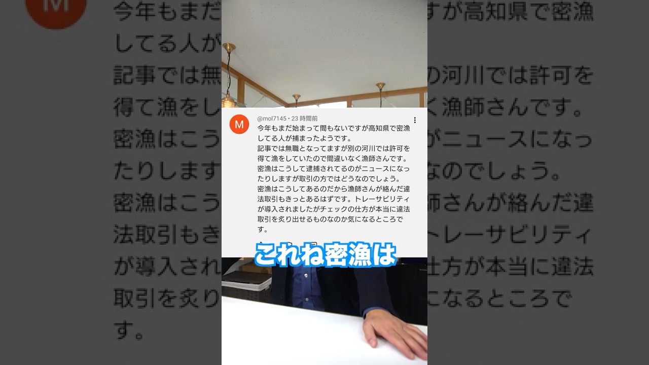 密漁の罰則は緩い　#コメントに動画で回答　#おさかな研究所　#漁業　#養殖　#資源管理　#shorts