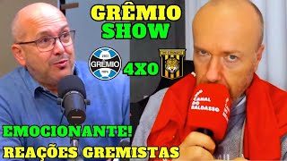 REAÇÕES GREMISTAS GRÊMIO 4X0 THE STRONGEST NA LIBERTADORES