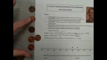 7.1 Penny Activity Part 1 | Intro to Sampling Distributions of Sample Means