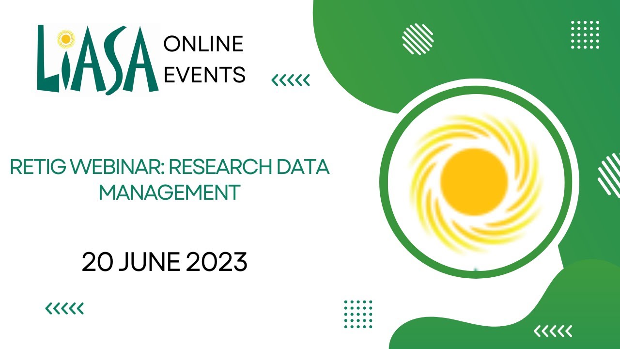 RETIG Webinar: Research Data Management - 20 June 2023 - YouTube