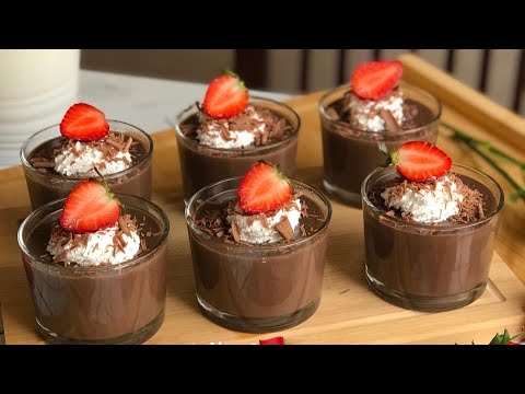 تحلية باردة بالشكلاطة🍫بدون نشا وبدون زبدة كتجي ولا أروع 👌