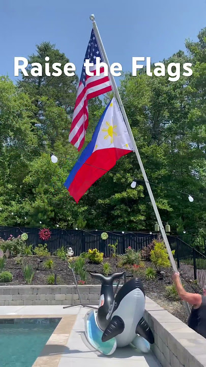 My Flags #usa #philippines #shortfeed #shortvideo