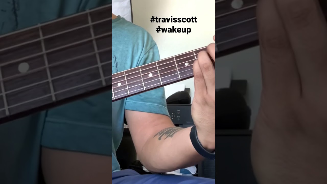 Wake up - Travis Scott - Guitar intro 