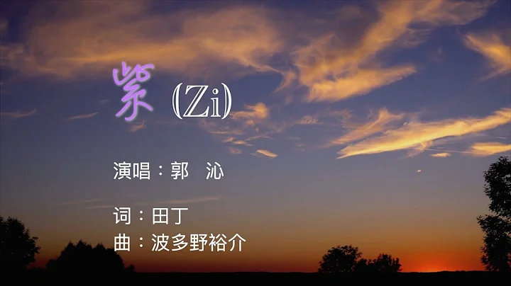 【紫】（zi) - 郭沁 演唱 | 中文字幕+拼音 (學唱中文歌)。#karaoke