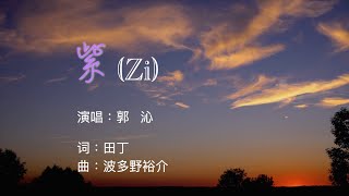 【紫】（zi) - 郭沁 演唱 | 中文字幕 拼音 (學唱中文歌)。#karaoke
