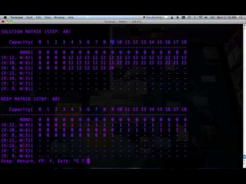 Dynamic Programming - Knapsack Problem Part 2